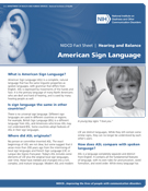 American Sign Language thumbnail