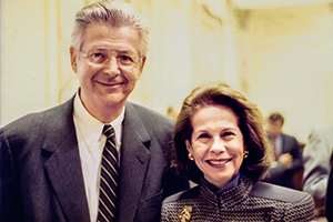 Photo of Robert Ruben and Geraldine Dietz Fox.