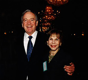 Photo of Senator Tom Harkin and Geraldine Dietz Fox.