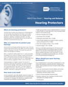 Thumbnail of fact sheet titled Hearing Protectors.
