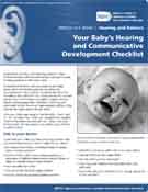 Your Baby's Hearing and Communicative Development Checklist