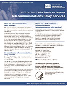 Telecommunications Relay Services