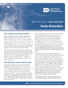 Taste Disorders