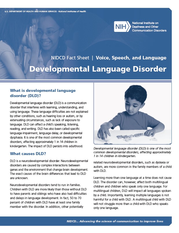 Developmental Language Disorder thumbnail
