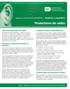 Thumbnail of fact sheet titled Hearing Protectors in spanish.