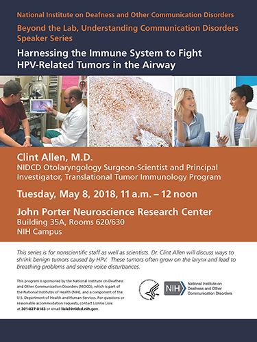 Harnessing the immune system to fight HPV-related  tumors in the airway poster