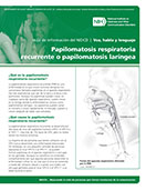 Papilomatosis respiratoria recurrente o papilomatosis laríngea