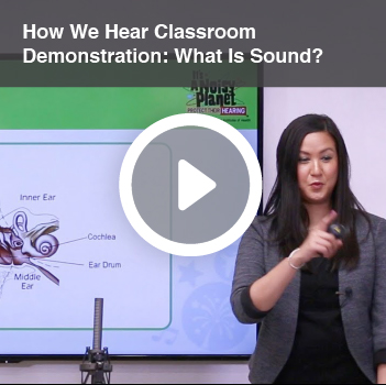 Video titled How We Hear Classroom Demonstration: What Is Sound?