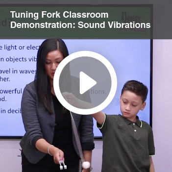 Video titled Tuning Fork Classroom Demonstration: Sound Vibrations.