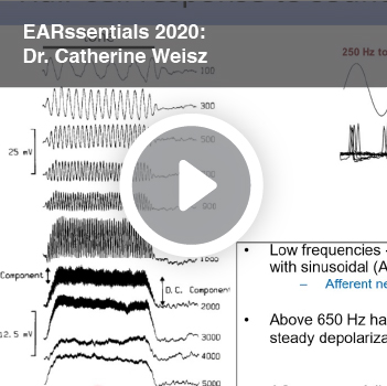 Video titled EARssentials 2020: Dr. Catherine Weisz.