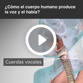 Un video titulado, ¿Cómo el cuerpo humano produce la voz y el habla?