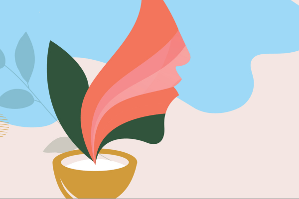 Abstract image depicting taste and smell.