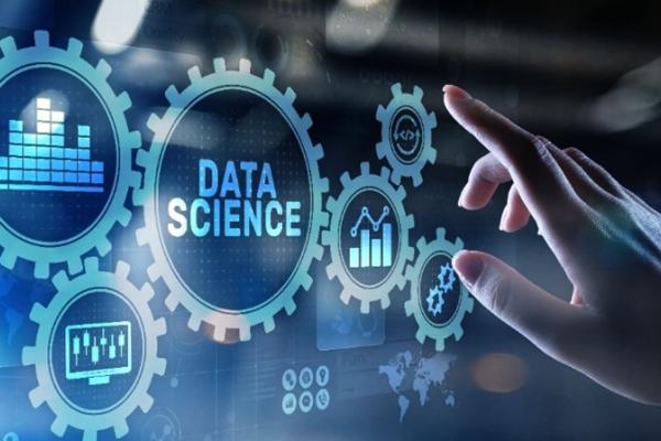 Data Science Strategic Plan. Big data science analysis business technology concept on virtual screen