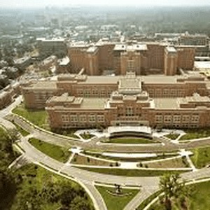 aerial view of NIH campus