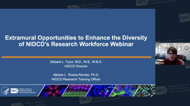 Webinar: Extramural Opportunities to Enhance the Diversity of NIDCD’s Research Workforce